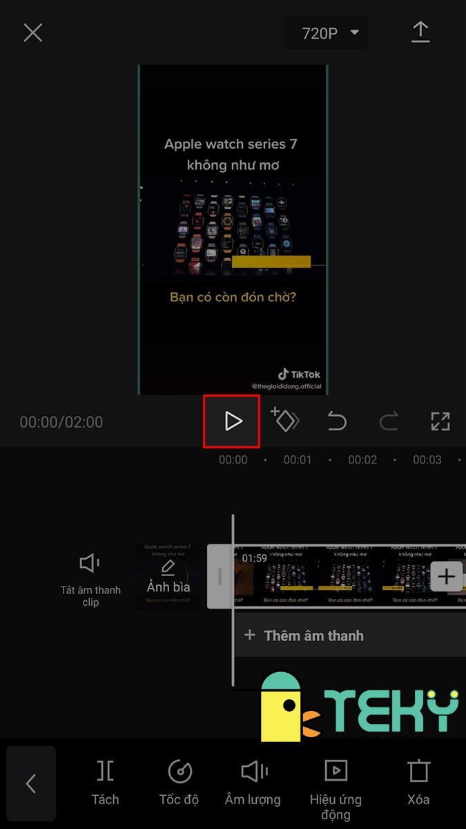Cách cắt video trên capcut cực nhanh tại Teky 
