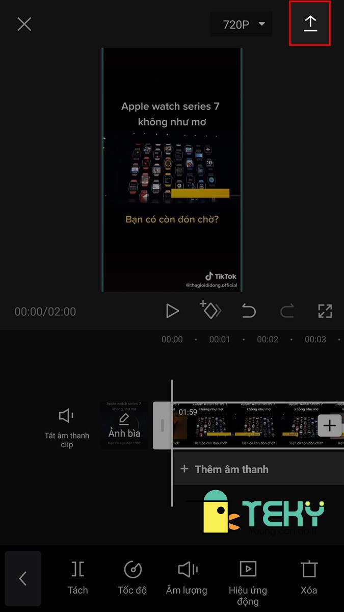 Cách cắt video trên capcut cực nhanh tại Teky 