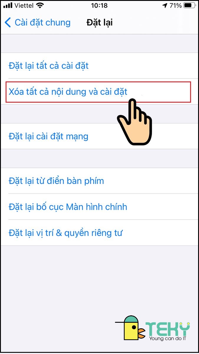 Cách xóa dung lượng khác trên iphone