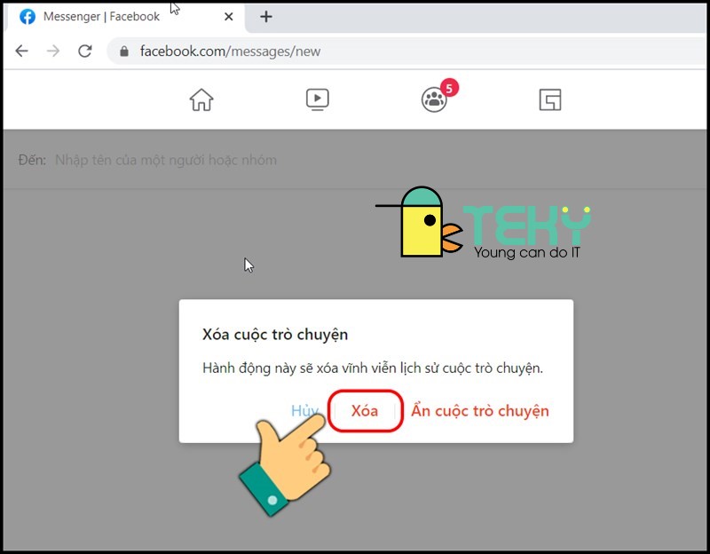 Cách xoá tin nhắn trên messenger nhanh nhất hiện nay