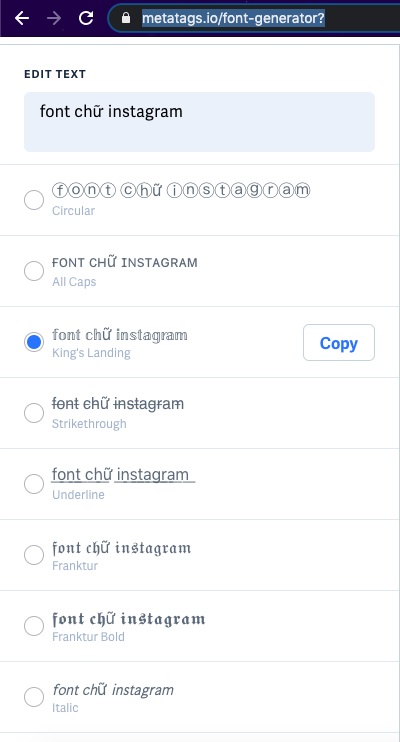 Font chữ Instagram 2024: Cùng khám phá font chữ mới của Instagram năm 2024 mang đến cho người dùng trải nghiệm thú vị hơn bao giờ hết. Với những kiểu chữ độc đáo, sáng tạo và tương thích với mọi loại hình ảnh, font chữ mới của Instagram sẽ làm cho dòng dấu chân của bạn trên trang cá nhân trở nên đặc biệt hơn.