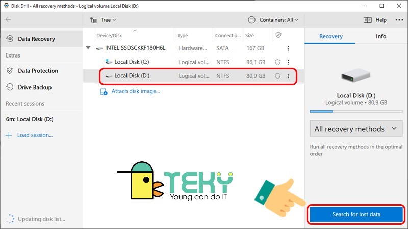 Khôi phục file đã xóa trong thùng rác