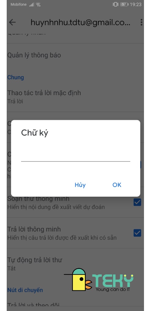 Tạo chữ ký gmail