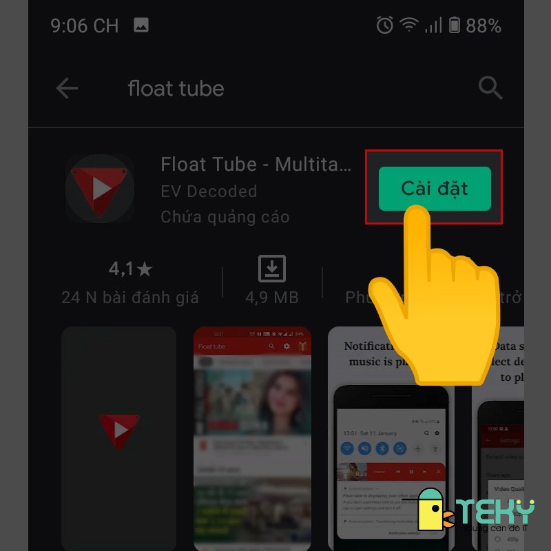 Xem Youtube tắt màn hình