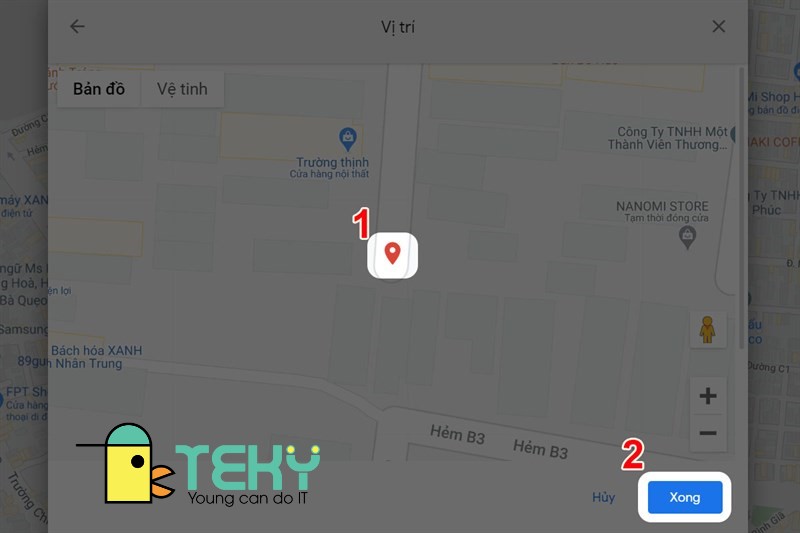 Tạo địa điểm trên google map siêu đơn giản tại Teky