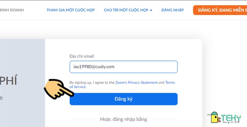 Cách tạo tài khoản zoom không giới