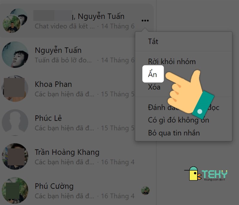 Cách xem tin nhắn lưu trữ trên messenger