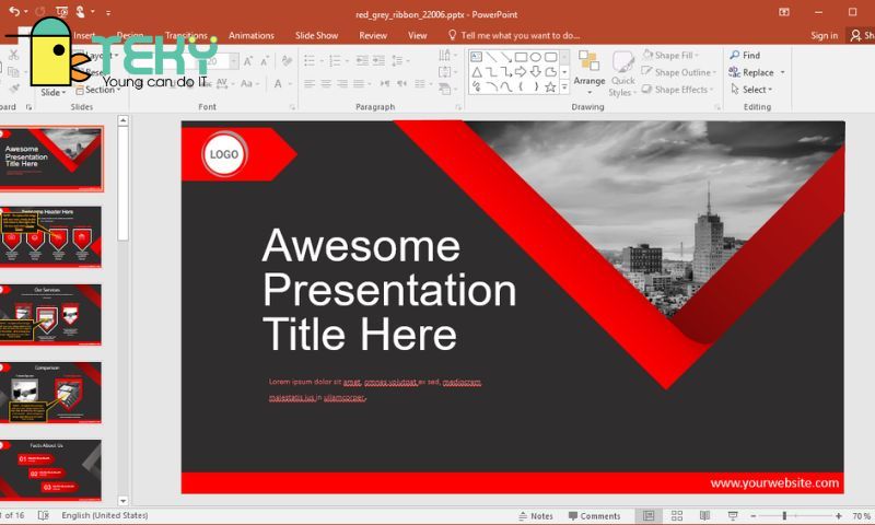 PowerPoint cho phép người dùng tạo, chỉnh sửa, trình bày các bài thuyết trình 
