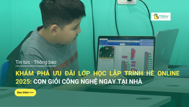 Khóa học lập trình online cho trẻ em 2025