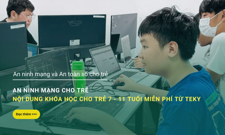 an ninh mạng cho trẻ