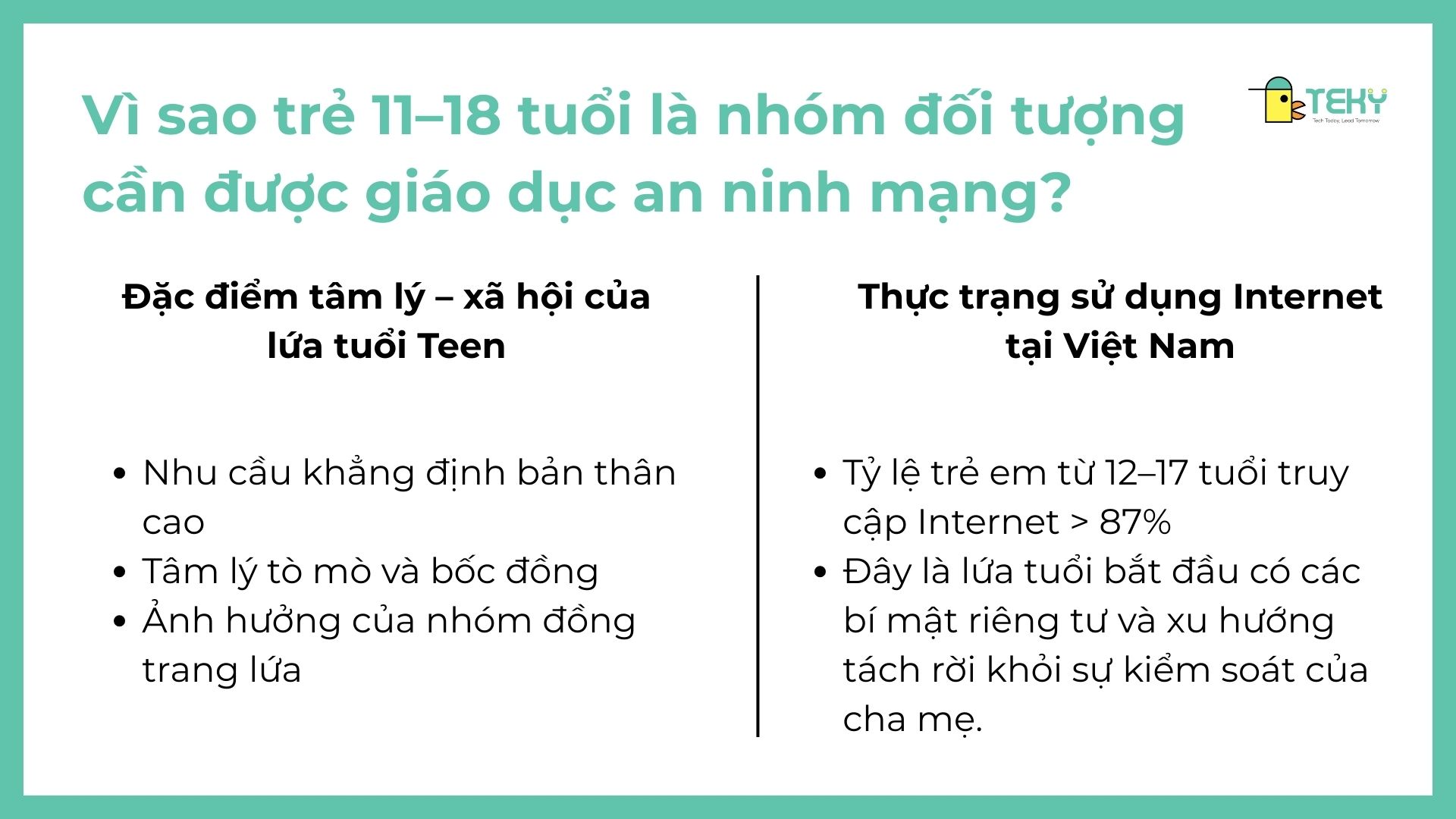 an ninh mạng cho trẻ