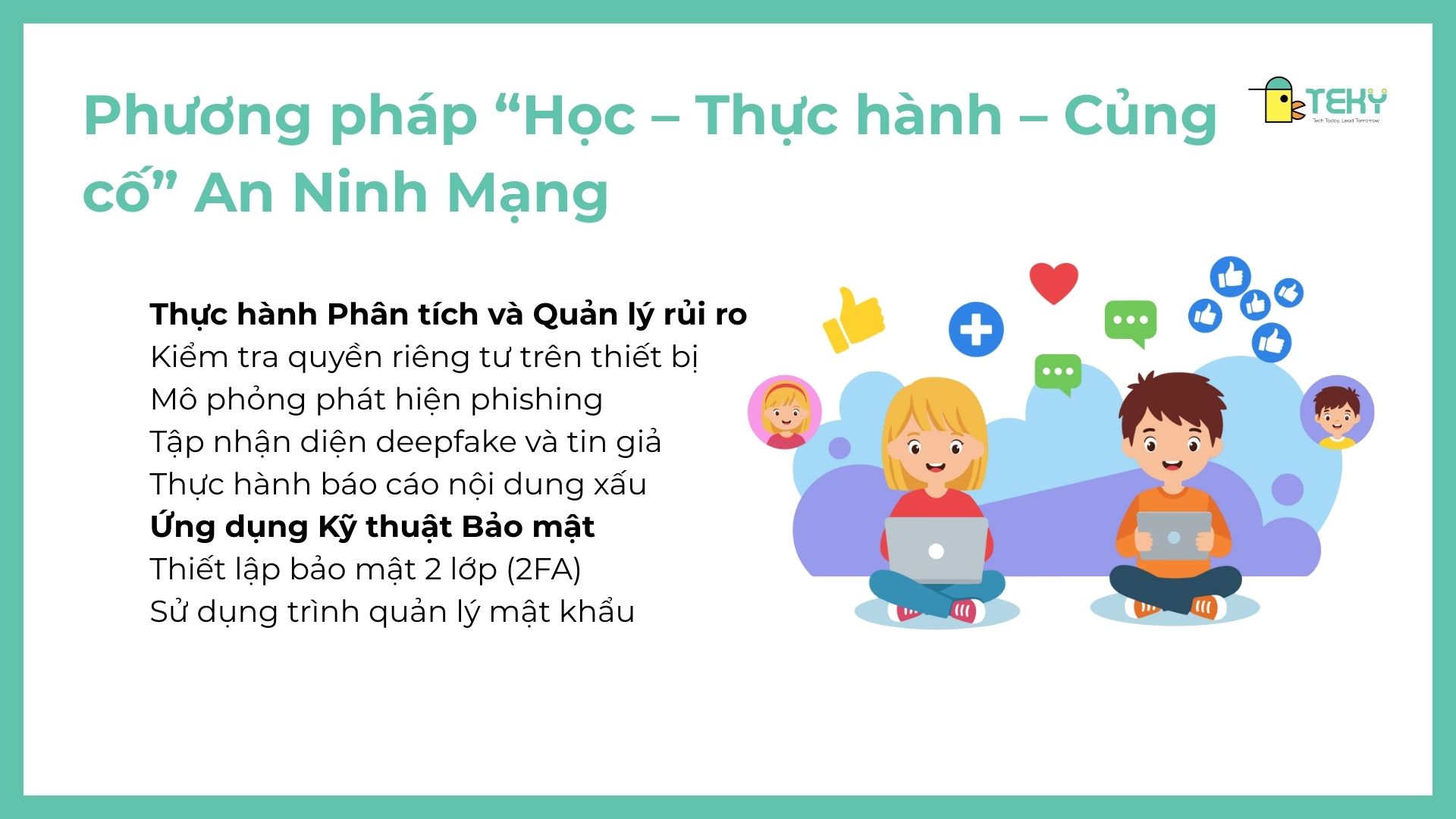 an ninh mạng cho trẻ