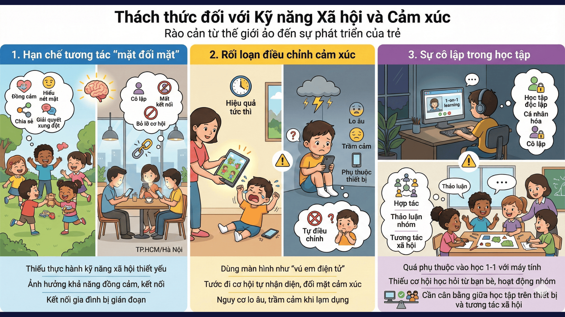 Thách thức với kỹ năng xã hội và cảm xúc (Nguồn: Teky Edtech)