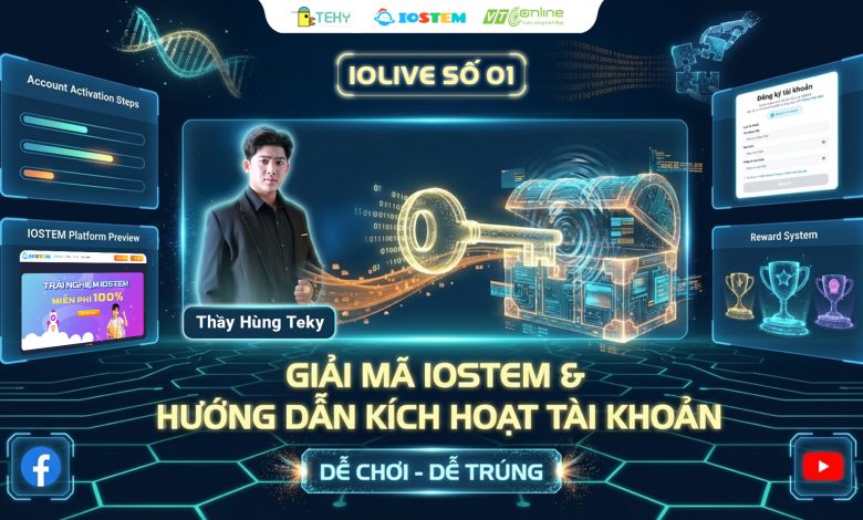 IOLIVE số 1 – Giải mã IOSTEM, hướng dẫn kích hoạt tài khoản cho phụ huynh và học sinh