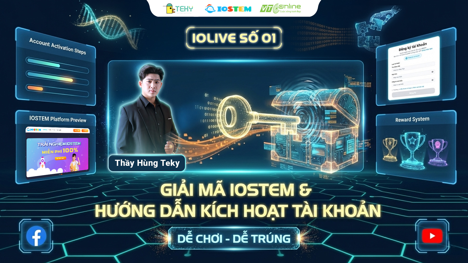IOLIVE số 1 – Giải mã IOSTEM, hướng dẫn kích hoạt tài khoản cho phụ huynh và học sinh