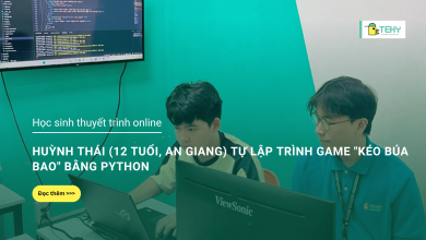 học sinh thuyết trình online