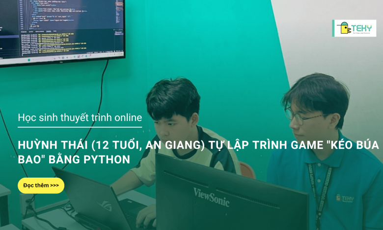 học sinh thuyết trình online