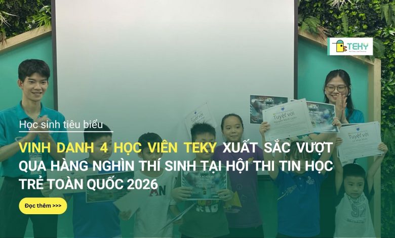 Vinh danh học viên đạt giải
