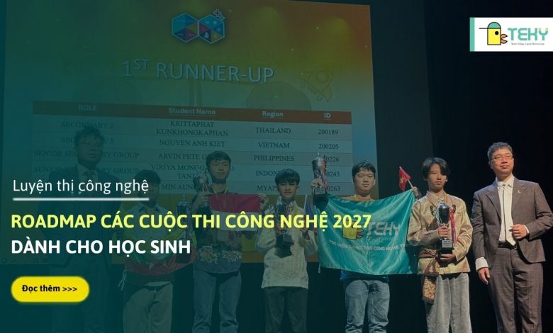 Roadmap các cuộc thi công nghệ 2027