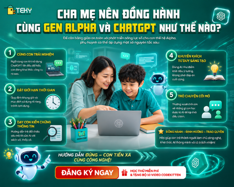 Cha Mẹ Nên Đồng Hành Cùng Gen Alpha Và ChatGPT Như Thế Nào?