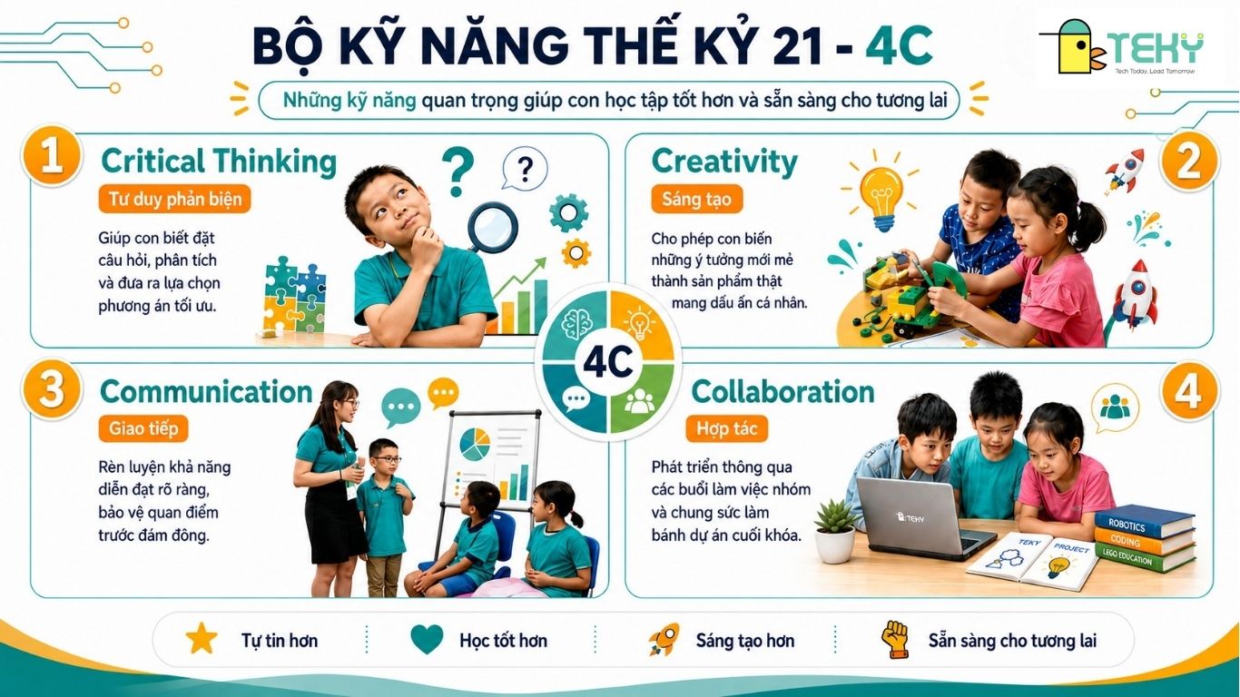 Học viện công nghệ trang bị cho con bộ kỹ năng thế kỷ 21