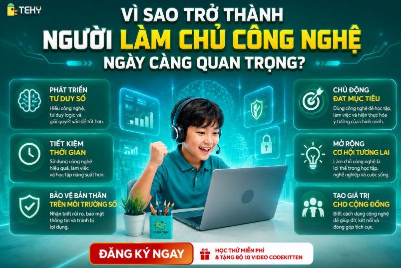 Vì sao trở thành người làm chủ công nghệ ngày càng quan trọng?