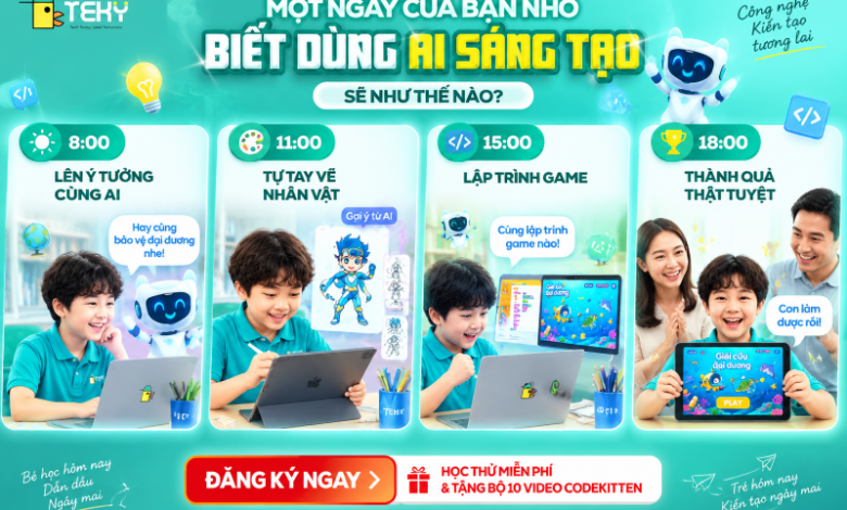 Một Ngày Của Trẻ Dùng AI Sáng Tạo Sẽ Trông Như Thế Nào?