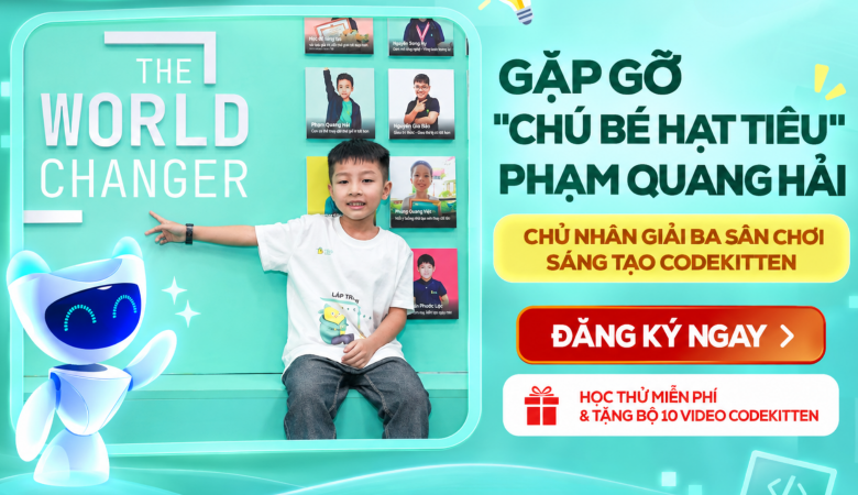 Quang Hải – “Chú bé hạt tiêu” chinh phục giải Ba Sân chơi Sáng tạo CodeKitten