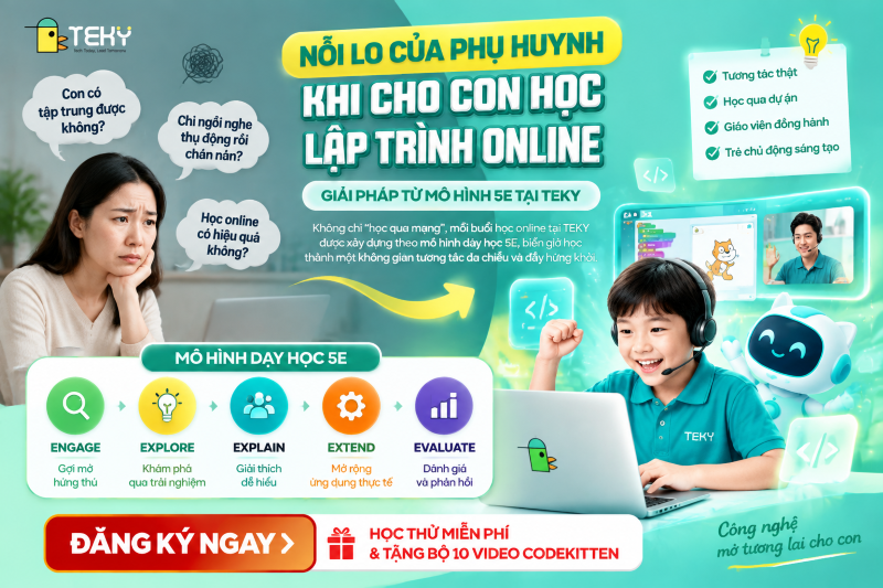Nỗi Lo Của Phụ Huynh Khi Cho Con Học Lập Trình Online