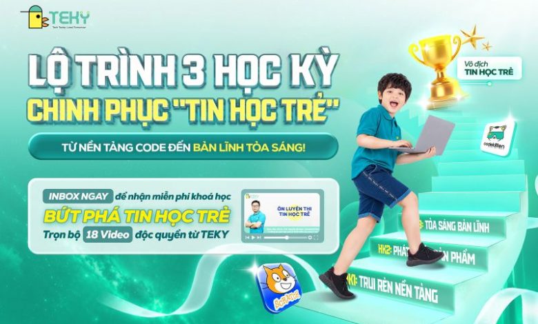 Lộ Trình 3 Học Kỳ Chinh Phục Tin Học Trẻ: Từ Nền Tảng Code Đến Bản Lĩnh Tỏa Sáng