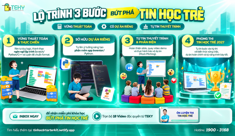 Hơn Cả Luyện Đề: Lộ Trình 3 Bước Bứt Phá Tại Tin Học Trẻ