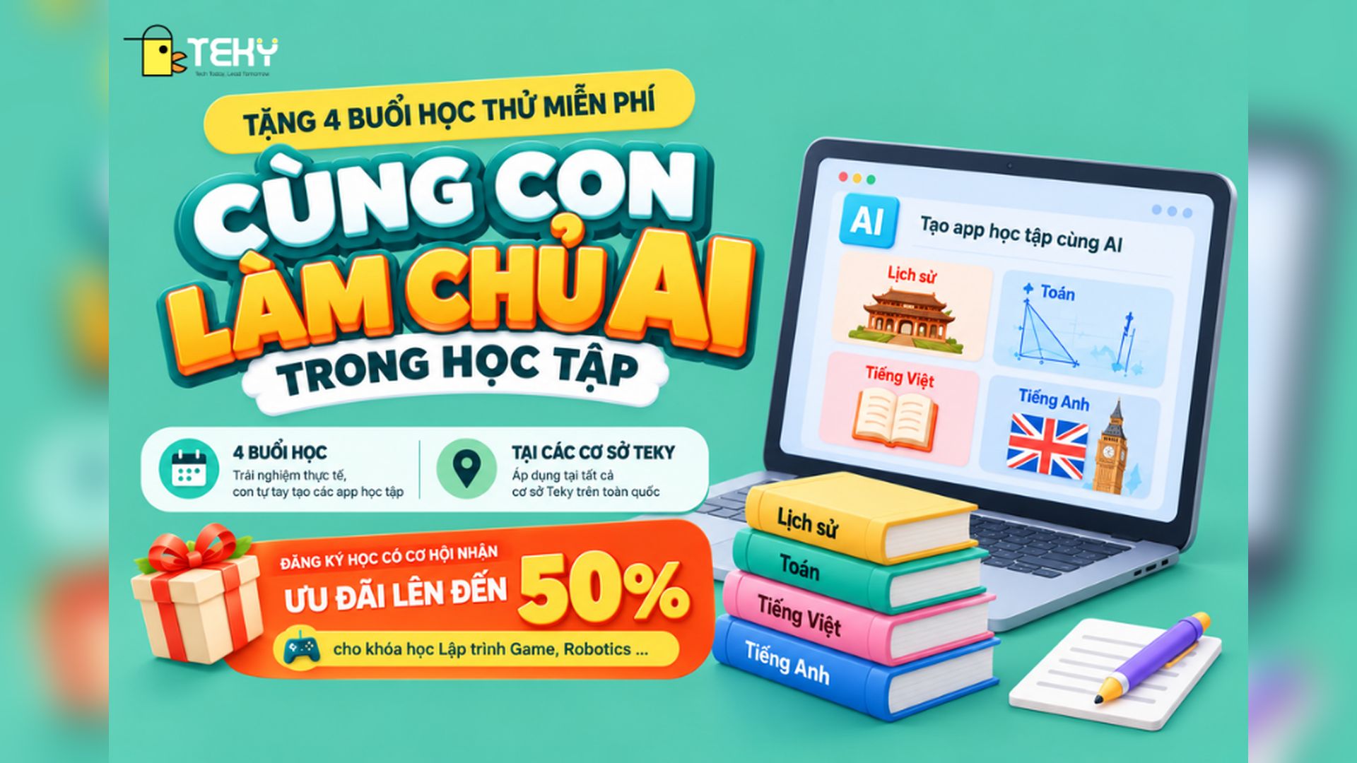 Chương trình cùng con làm chủ AI trong học tập