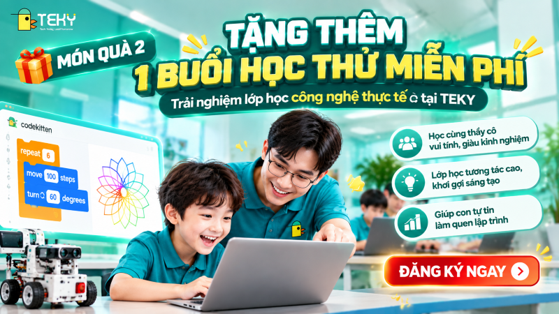 Món Quà 2: Tặng Thêm 1 Buổi Học Thử Miễn Phí