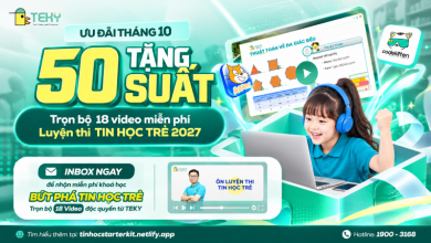 Tặng 50 Suất Miễn Phí Trọn Bộ 18 Video "Starter Kit" Ôn Thi Tin Học Trẻ 2027