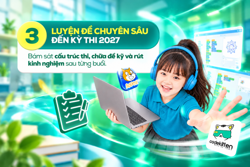 Luyện đề thi Tin học trẻ chuyên sâu