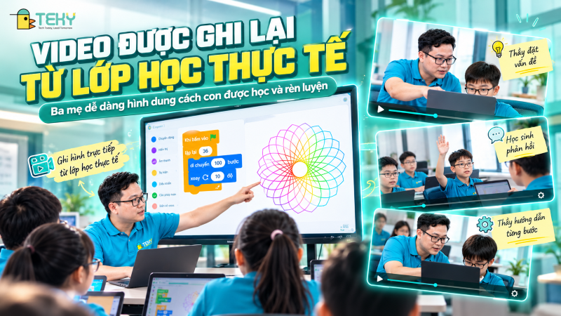 Video Được Ghi Lại Từ Lớp Học Thực Tế – Ba Mẹ Dễ Dàng Hình Dung
